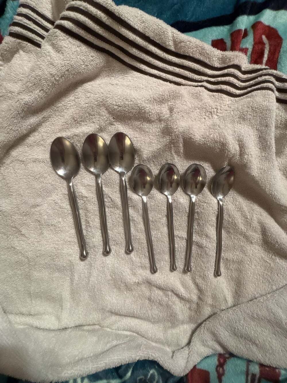 Unbranded Stainless Steel Iced Tea Sundae Parfait Spoons Set of 6